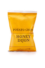 Hony Dijonn Bag of Potato Chips on White