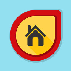 Home button icon illustration