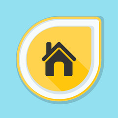 Home button icon illustration
