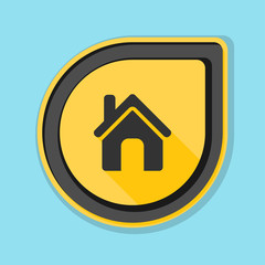 Home button icon illustration