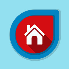 Home button icon illustration