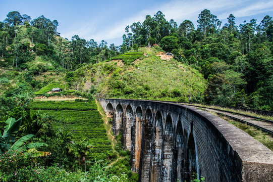Nine Arch Bridge in Ella, Sri Lanka
