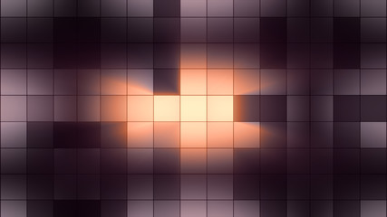Background light squares blink. Club atmosphere. Shine