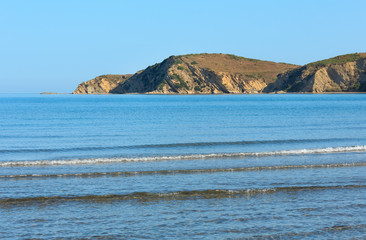 Morning sea coast, Albania.