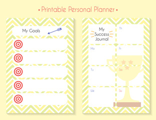 Color printable planner set