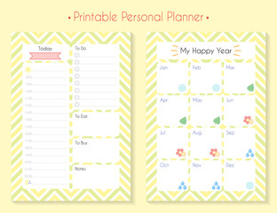 Color printable planner set