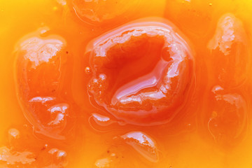 natural apricot jam texture, food background