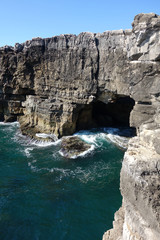 cliff, grotto, boca do inferno in Portugal