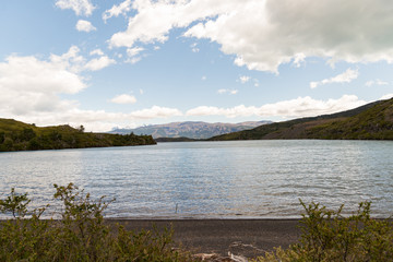 Fototapeta premium Lake in Torres del Paine National Park in Chile