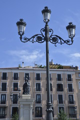Fototapeta na wymiar Lamp in Madrid