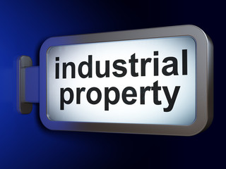 Law concept: Industrial Property on billboard background