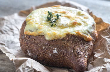 Cheesy stuffed bread