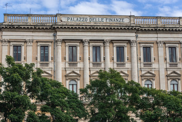 Building of Palazzo delle Finanze in Catania, Sicily, Italy