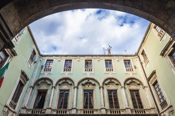 Obraz premium Catania City Hall called Elephants Palace, island of Sicily, Italy