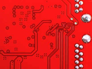 Red printed circuit board