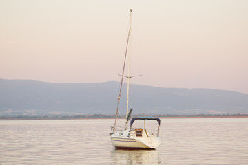 Fototapeta premium yachts in twilight