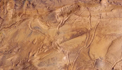Papier Peint photo Lavable Sécheresse Terrain martien artificiel