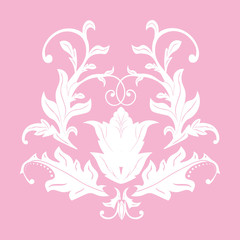 Floral pattern. baroque, damask.