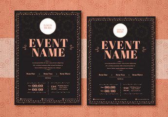 Double Bordered Event Poster Layout