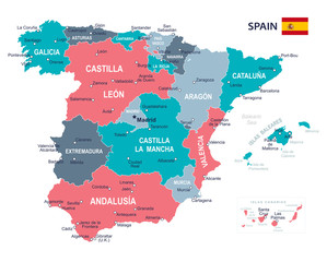 Spain map - illustration