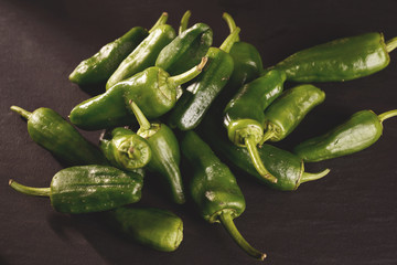 green chilli peppers background