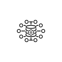 Small Data Icon. Flat Design.