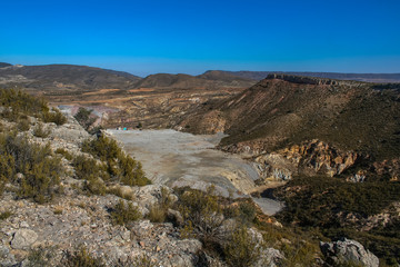 Fototapeta na wymiar Clay quarry in Castellon. Spain. November 2007
