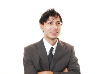 笑顔のビジネスマン
