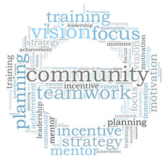 COMMUNITY word cloud