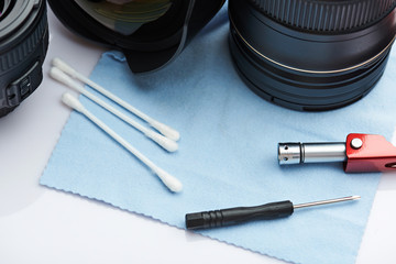 Closeup of modern dust cleaner service