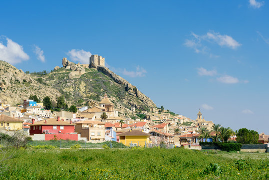 General view of the town of Mula, Murcia,Spain