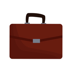 business briefcase icon over white background. colorful design. vector illustration
