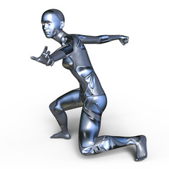 女性サイボーグ