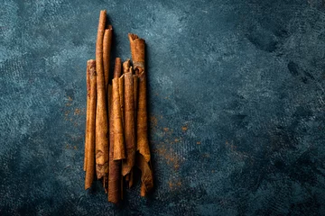 Schapenvacht deken met foto Kruiden Cinnamon sticks