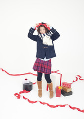 Gifts and young woman