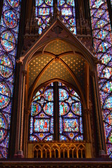 Fototapeta na wymiar Vitrail Sainte Chapelle