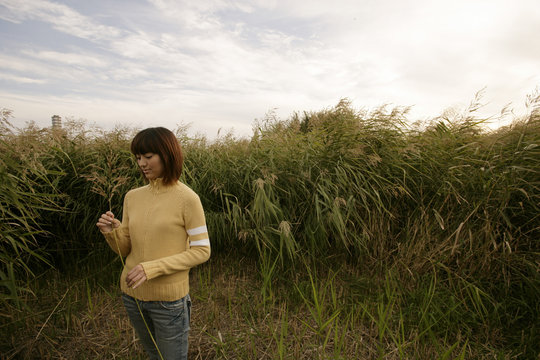 Woman in the field