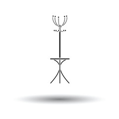 Office coat stand icon