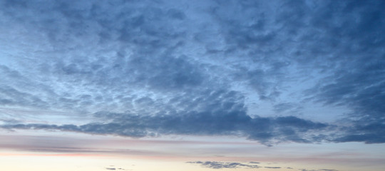 Cloud sky at sunset.