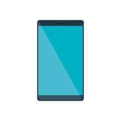 smartphone device icon over white background. vector illustration