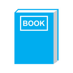 book icon blue color isolated vector