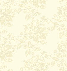  Abstract elegance seamless pattern with floral background