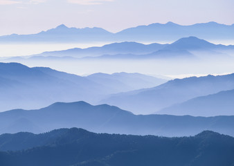 Fototapeta na wymiar Mts. Akaishi