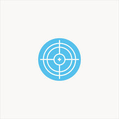 target icon flat design