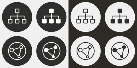 Network icon set.