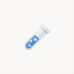 test tube icon flat design