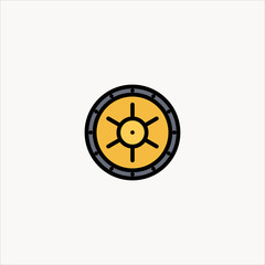 vault icon flat design