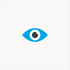 vision icon flat design