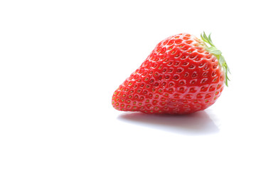 Japanese strawberry fruit on white