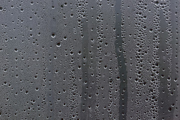 water droplets on glass